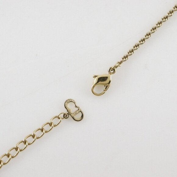 Dior Colored stone Necklace vintage Plated Gold 12.9g Women - Picture 8 of 8